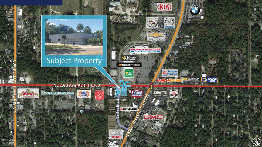 Freestanding Retail/Automotive: 101 NE 23rd Ave, Gainesville, FL 32609